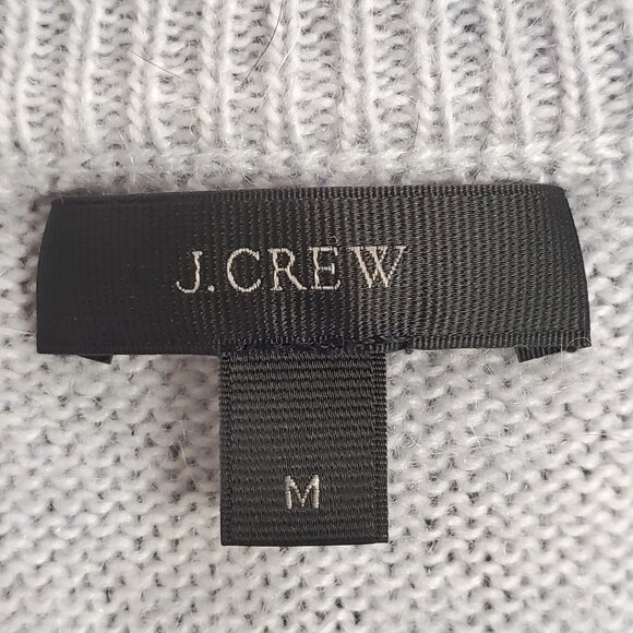 J Crew Womens Wool Mohair Nordic Sweater Size M Purple Geometric Cozy Layers - Picture 4 of 12